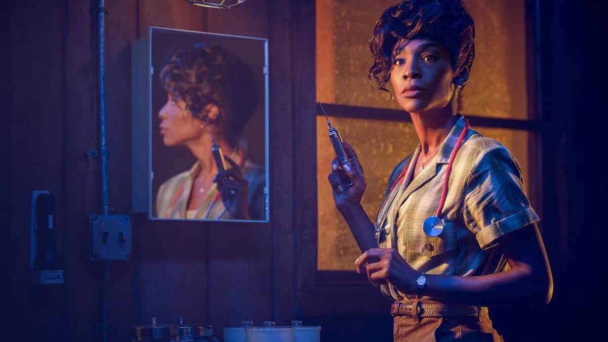 Angelica Ross as Donna, promotional image for American Horror Story, AHS 1984