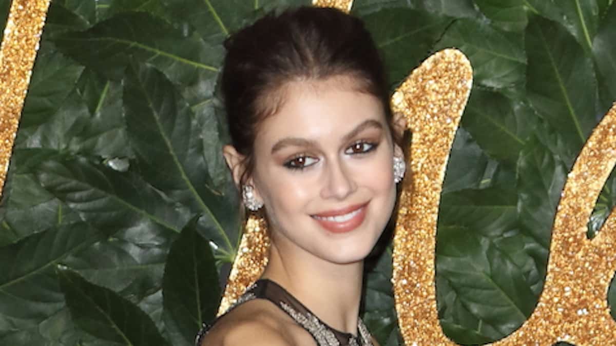 model kaia gerber at the fashion awards 2018 event in london