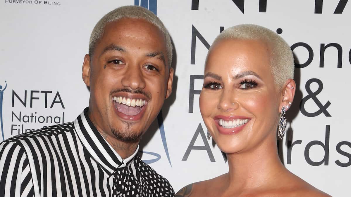 alexander edwards and amber rose together at National Film and Television Awards