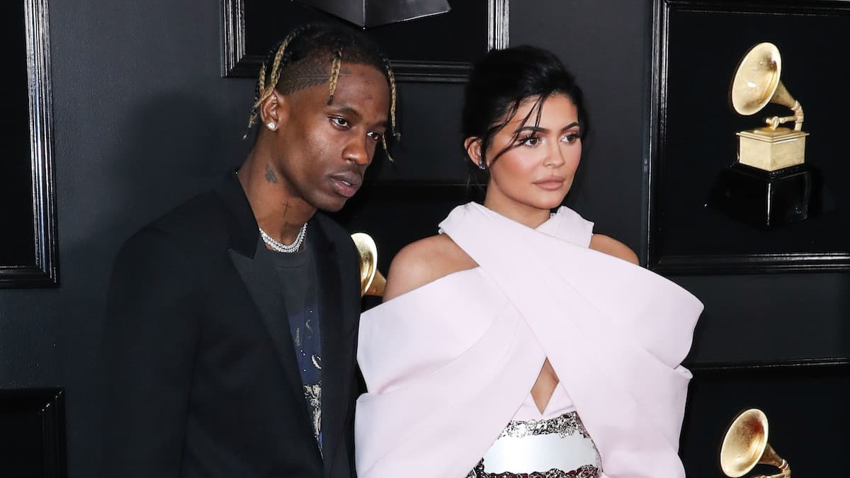travis scott and kylie jenner at 61st annual grammy awards in california