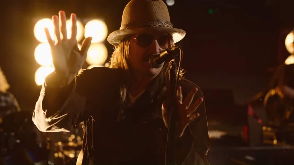 Kid Rock performs at a concert
