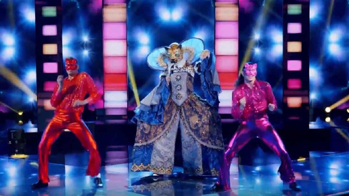 Leopard performs on The Masked Singer