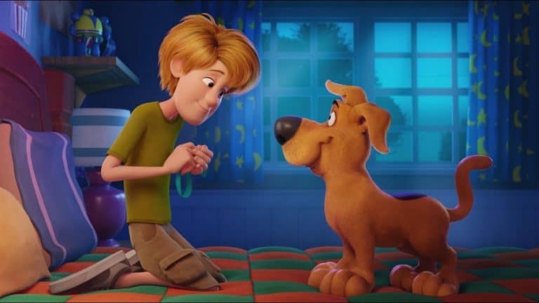 Young Shaggy and Scooby-Doo meet for the first time