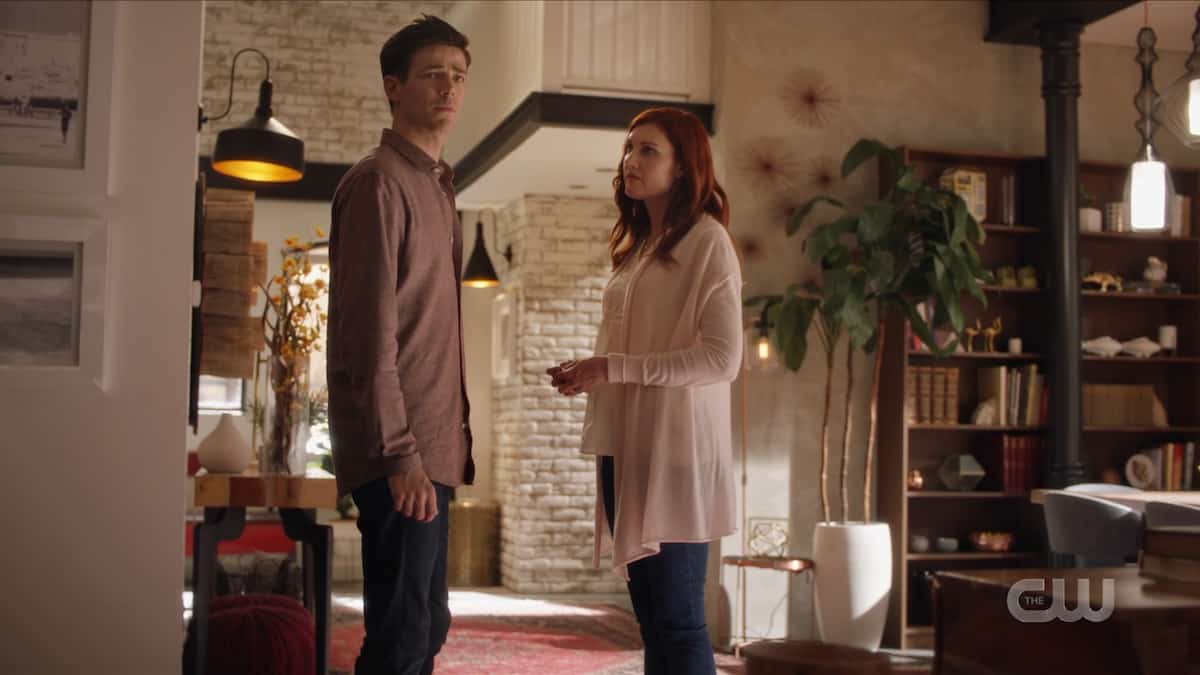 Barry Allen receives guidance from his Speed Force Mom. Pic credit: The CW.