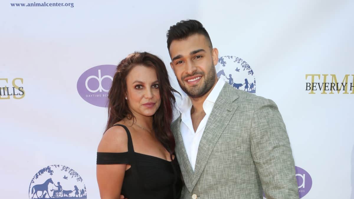 Britney Spears and Sam Asghari at the 2019 Daytime Beauty Awards in LA