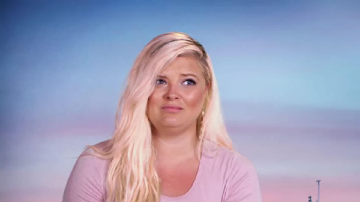 Aimee Hall during a Floribama Shore confessional.