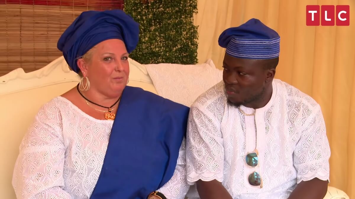 Angela and Michael at their Nigerian engagement party
