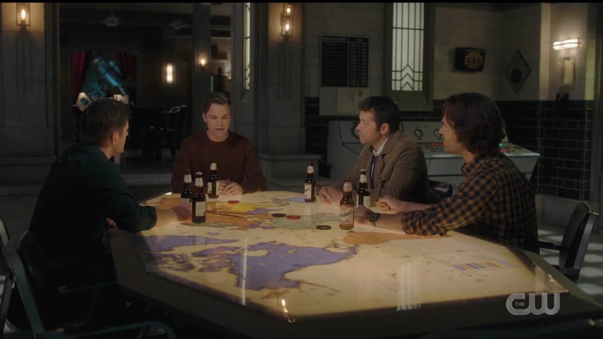 Jack catches up with Sam, Dean, and Castiel in The Gamblers. Pic credit: The CW