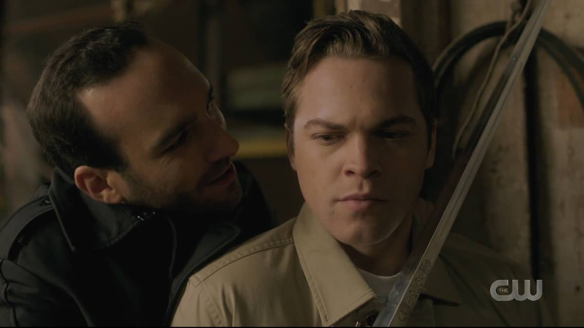 Jack gets captured by the last of the Grigori on Supernatural. Pic credit: The CW
