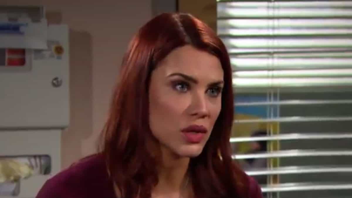 Courtney Hope as Sally on The Bold and the Beautiful.