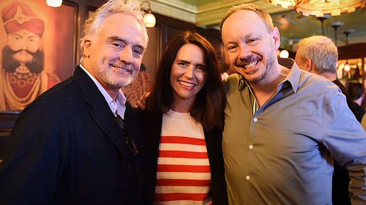 GALECA’s 2017 Winners Toast - Bradley Whitford, Amy Landecker and ED John Griffiths. Pic credit: GALECA.