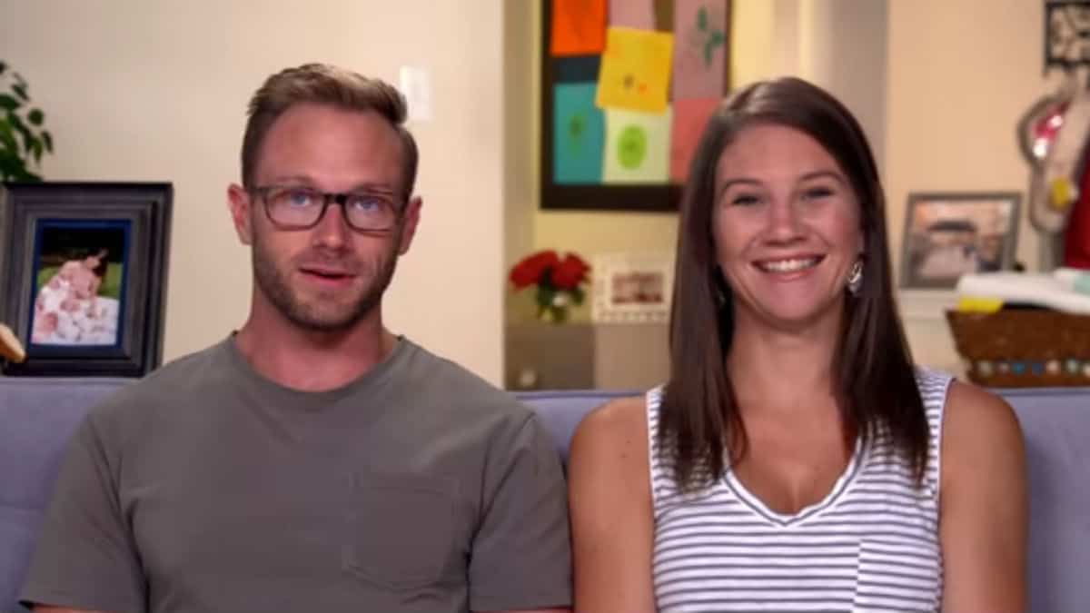 Adam and Danielle Busby in an OutDaughtered confessional.