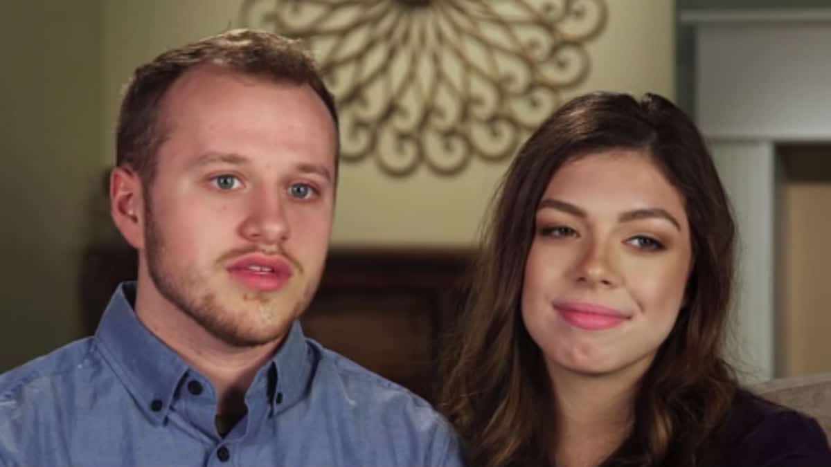 Josiah Duggar and Lauren Swanson during a Counting On confessional.