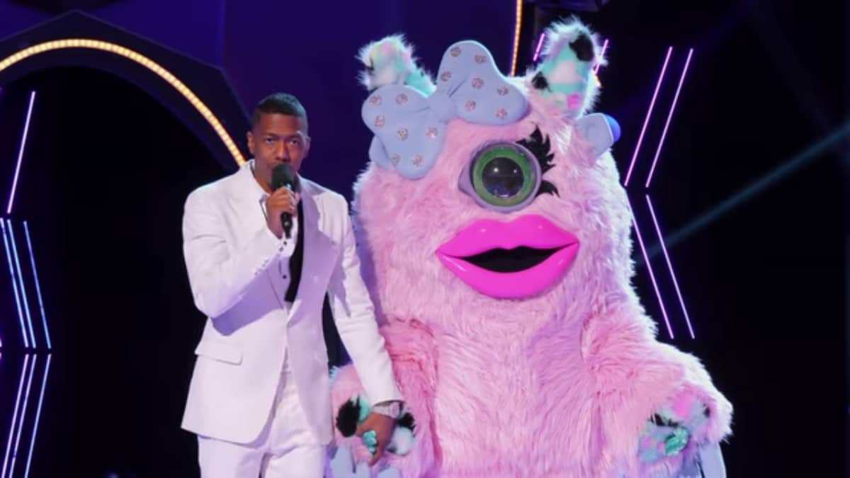 Nick Cannon with Miss Monster on The Masked Singer