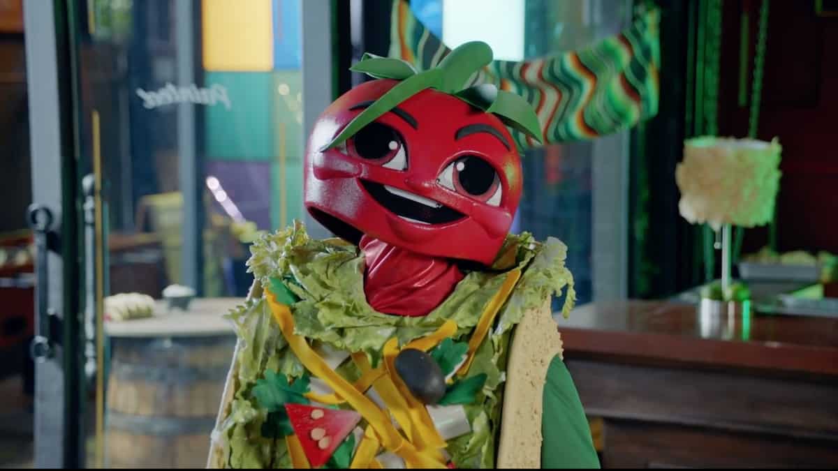 The Taco teases panelists with new clues on The Masked Singer. Pic credit: The CW