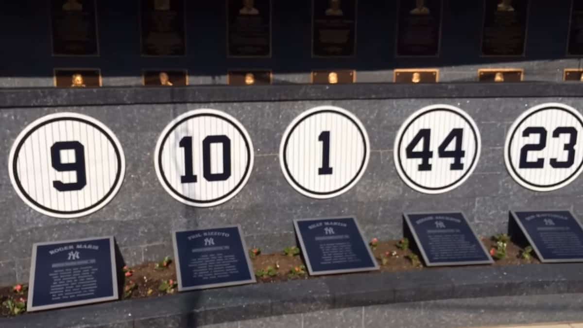 new york yankees jersey numbers