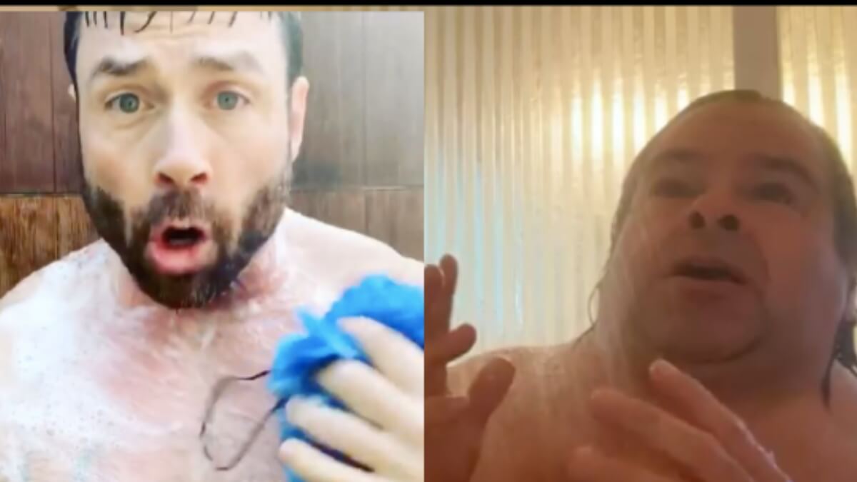 Geoffrey and Ed made the exact same shower video.