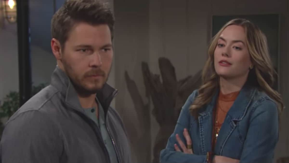 Scott Clifton and Annika Noelle as Liam and Hope on The Bold and the Beautiful.