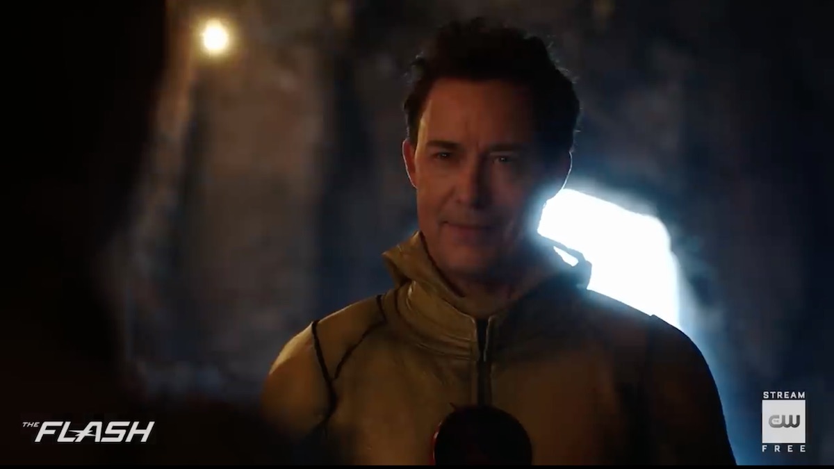 Eobard Thawne (Tom Cavanagh) returns from the dead to taunt Barry on The Flash. Pic credit: The CW