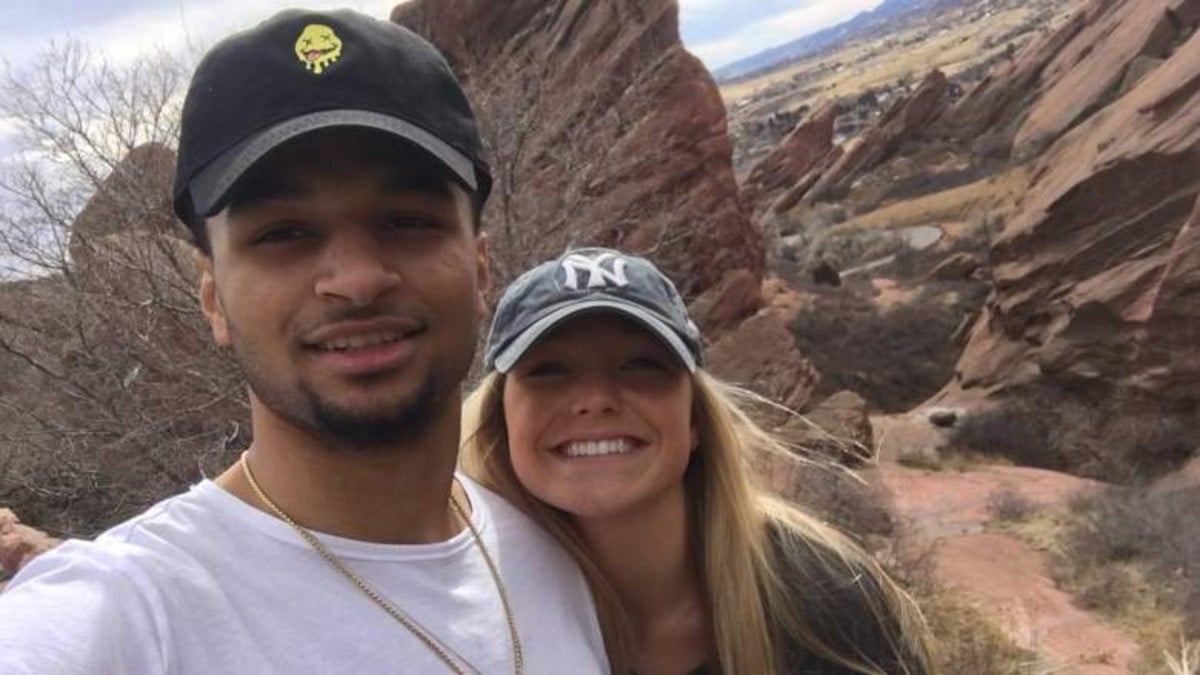 Jamal Murray and Harper Hempel pose for a selfie