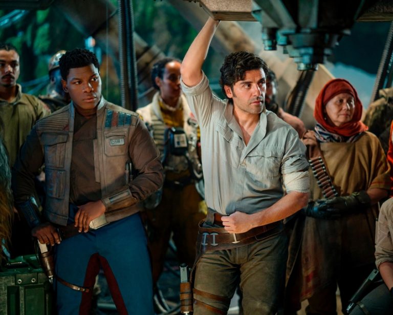 Oscar Isaac portrays pilot Poe Dameron in Star Wars: The Rise of Skywalker