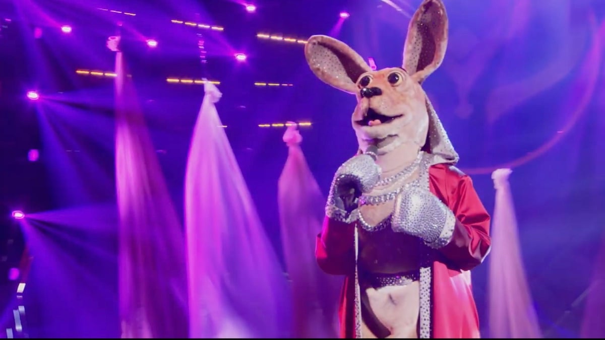 The Kangaroo was sent home and unmasked on this week's episode of The Masked Singer. Pic credit: FOX