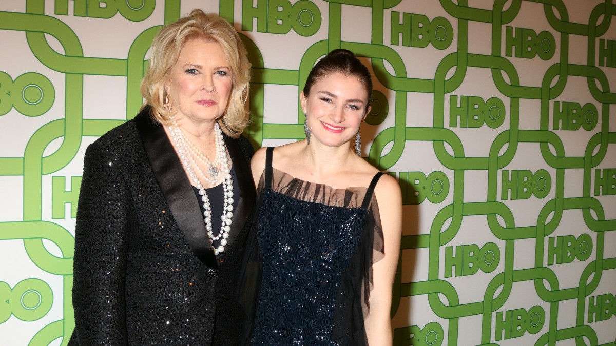 Candice Bergen on the red carpet with her daughter