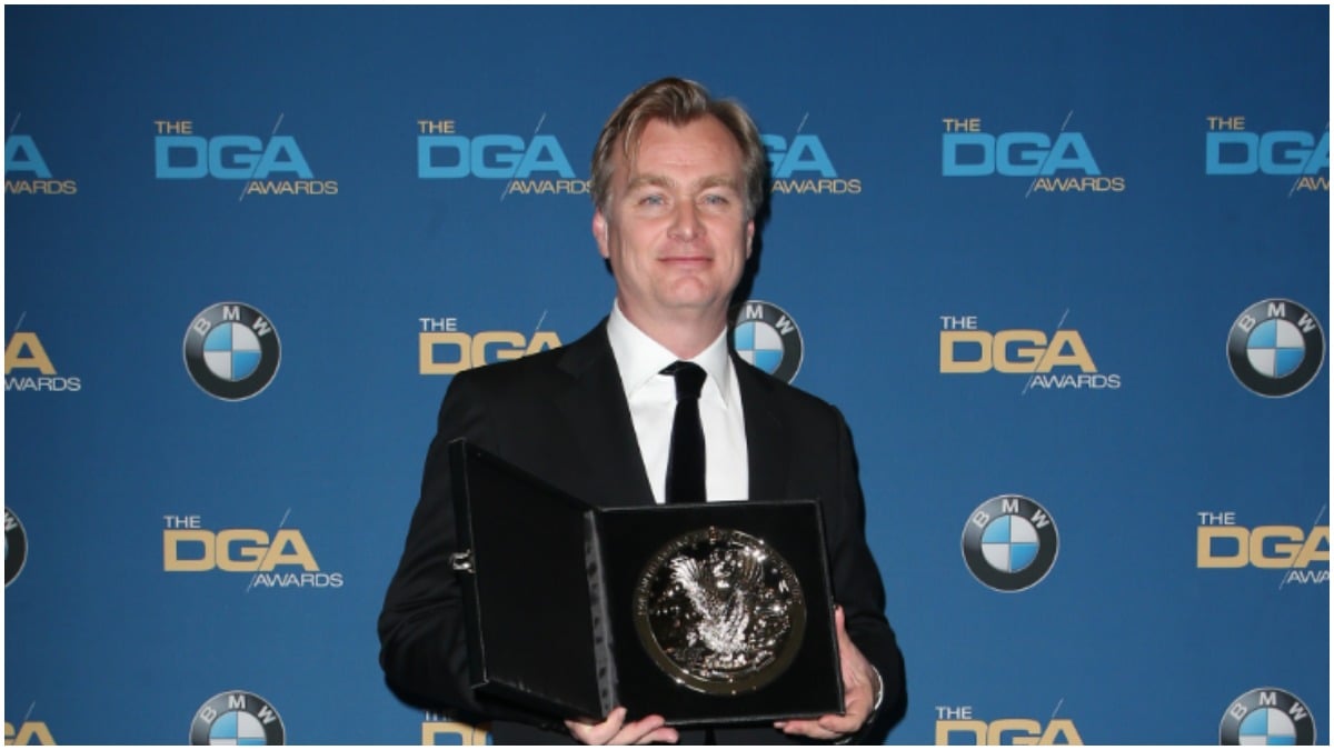 Christopher Nolan on the red carpet