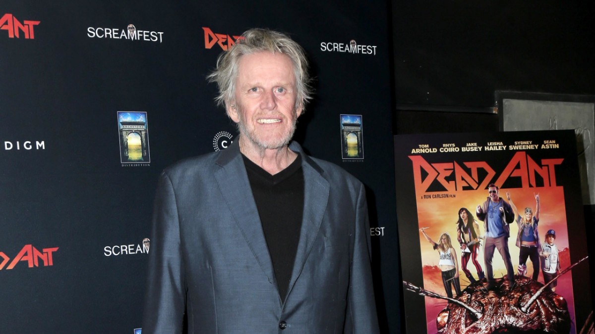Gary Busey on the red carpet