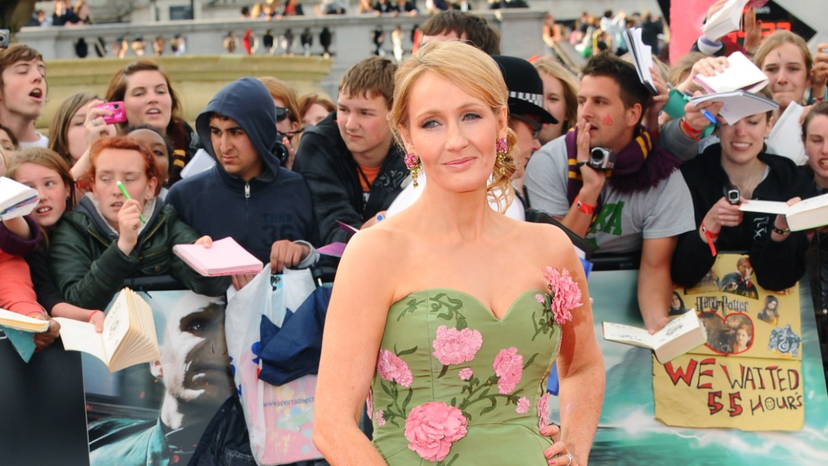 J.K. Rowling on the red carpet