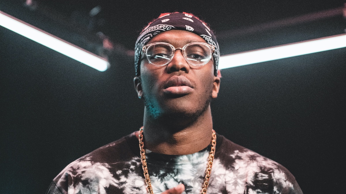 KSI in a promotional photo for his album Dissimulation