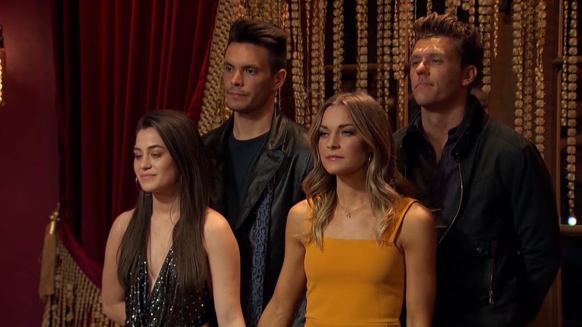 Four contestants on The Bachelor Presents: Listen to Your Heart await to hear their fate