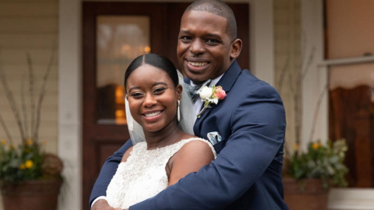 Greg Okotie and Deonna McNeil on their Married at First Sight wedding day