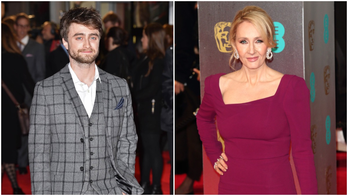 Radcliffe and Rowling on the red carpet
