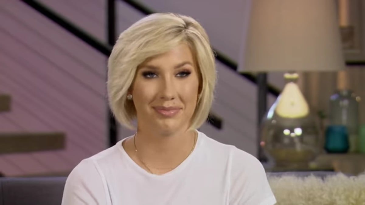 Savannah Chrisley in a Growing Up Chrisley confessional.