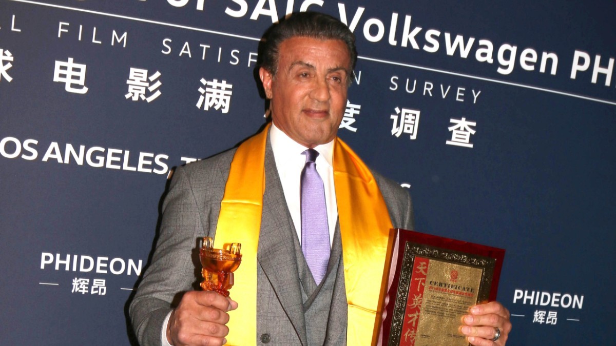 Sylvester Stallone on the red carpet