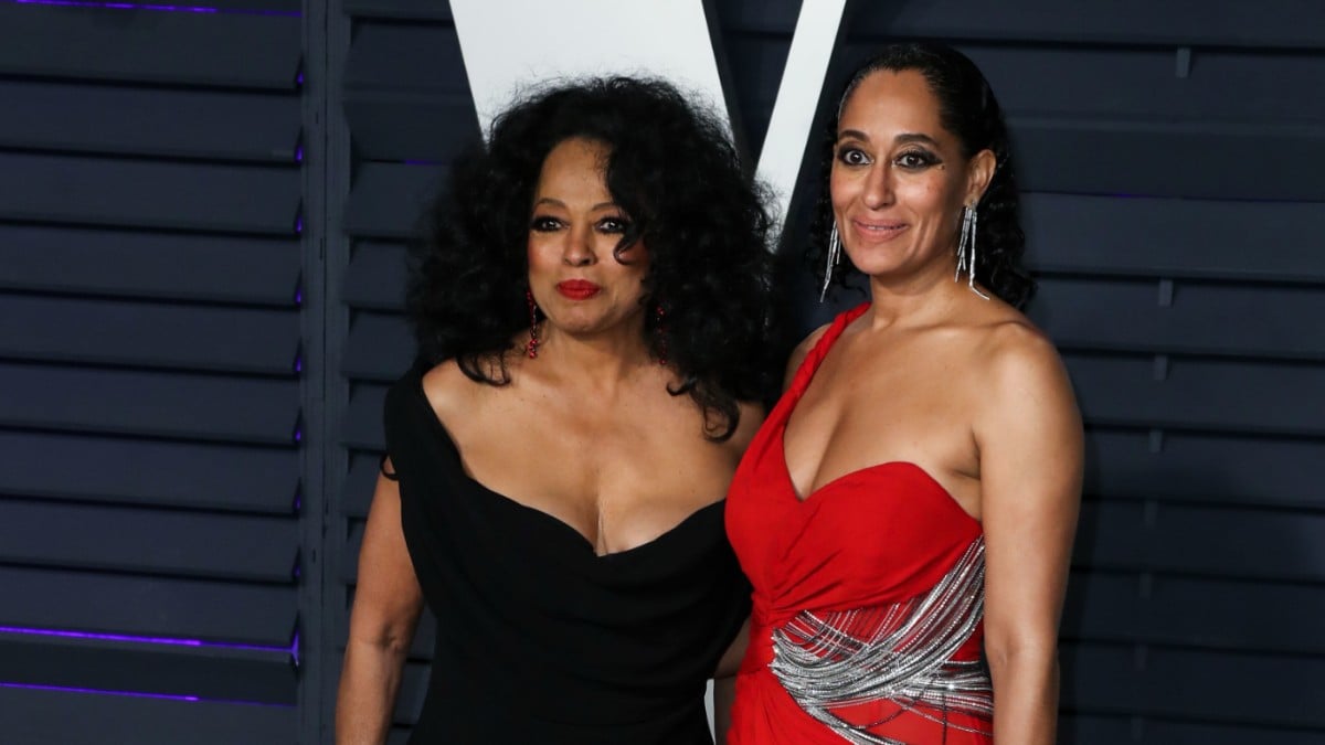 Tracee Ellis Ross and Diana Ross on the red carpet