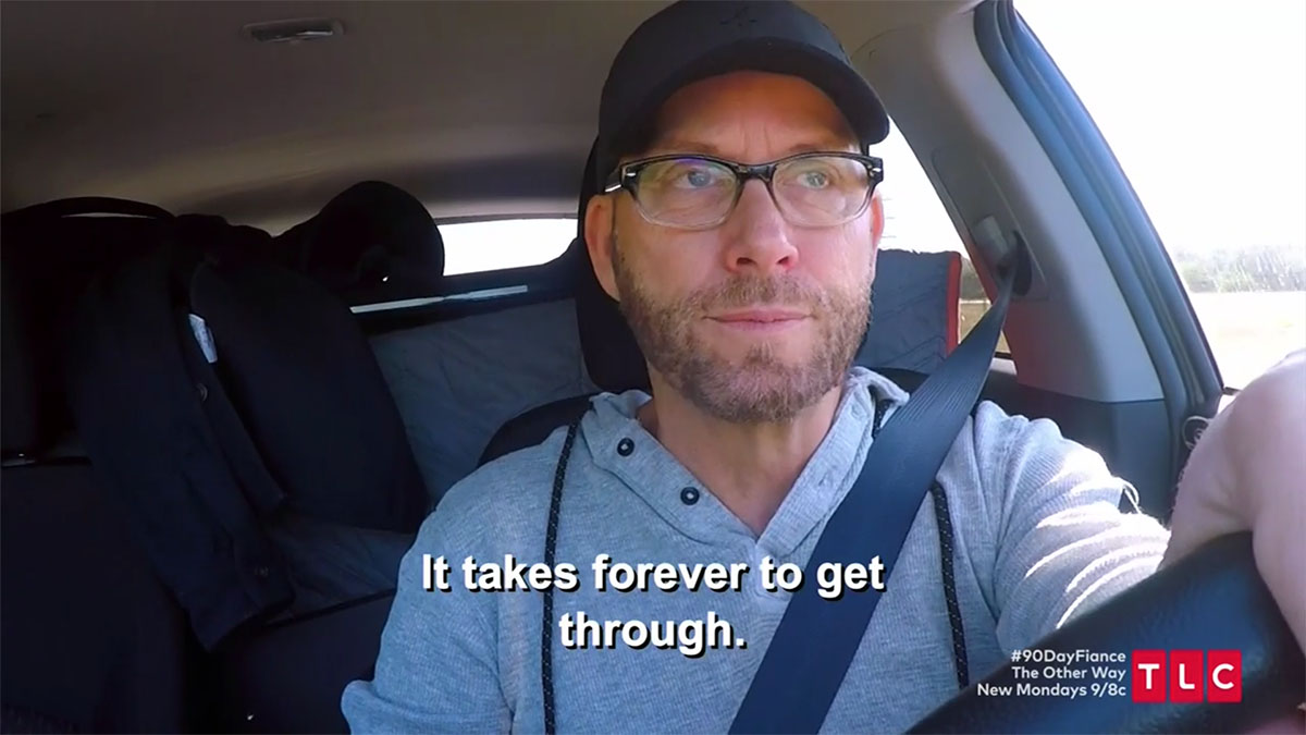 90 Day Fiance Kenneth driving saying "It takes forever to get there."