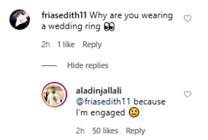 Aladin confirms engagement