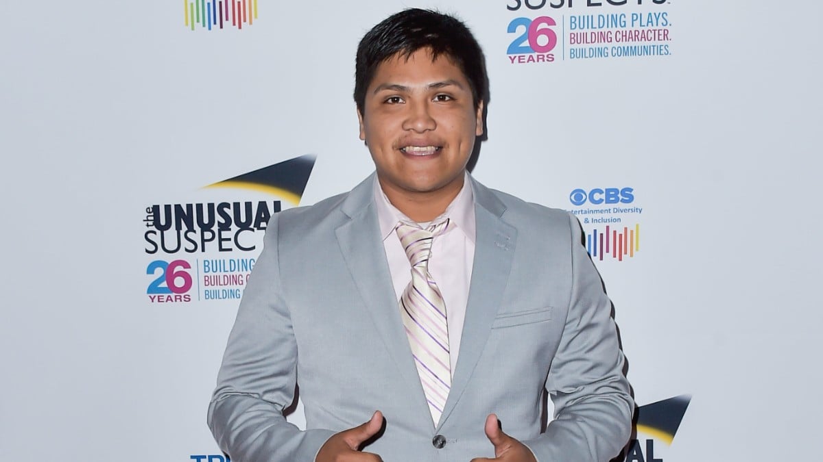 Johnny Ortiz on the red carpet
