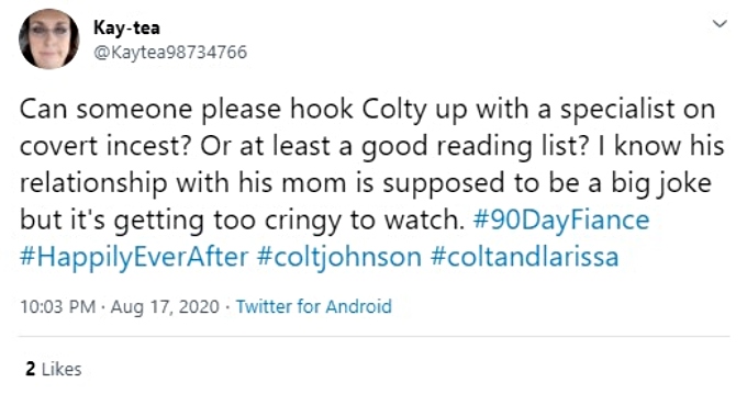 Fans comment on Colt and Debbie's relationship