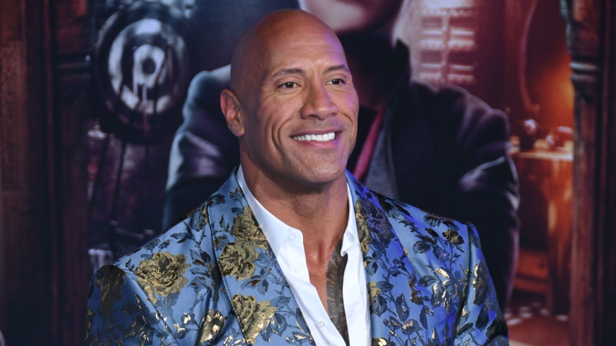 The Rock on the red carpet