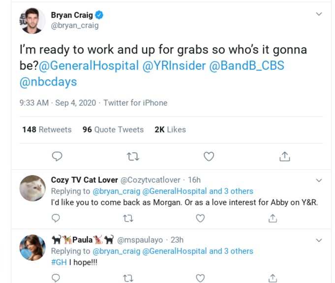 Bryan Craig's tweet
