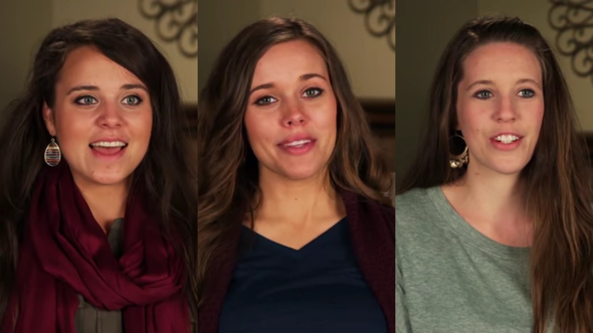 Jinger, Jessa, and Jill Duggar in Counting On confessionals.