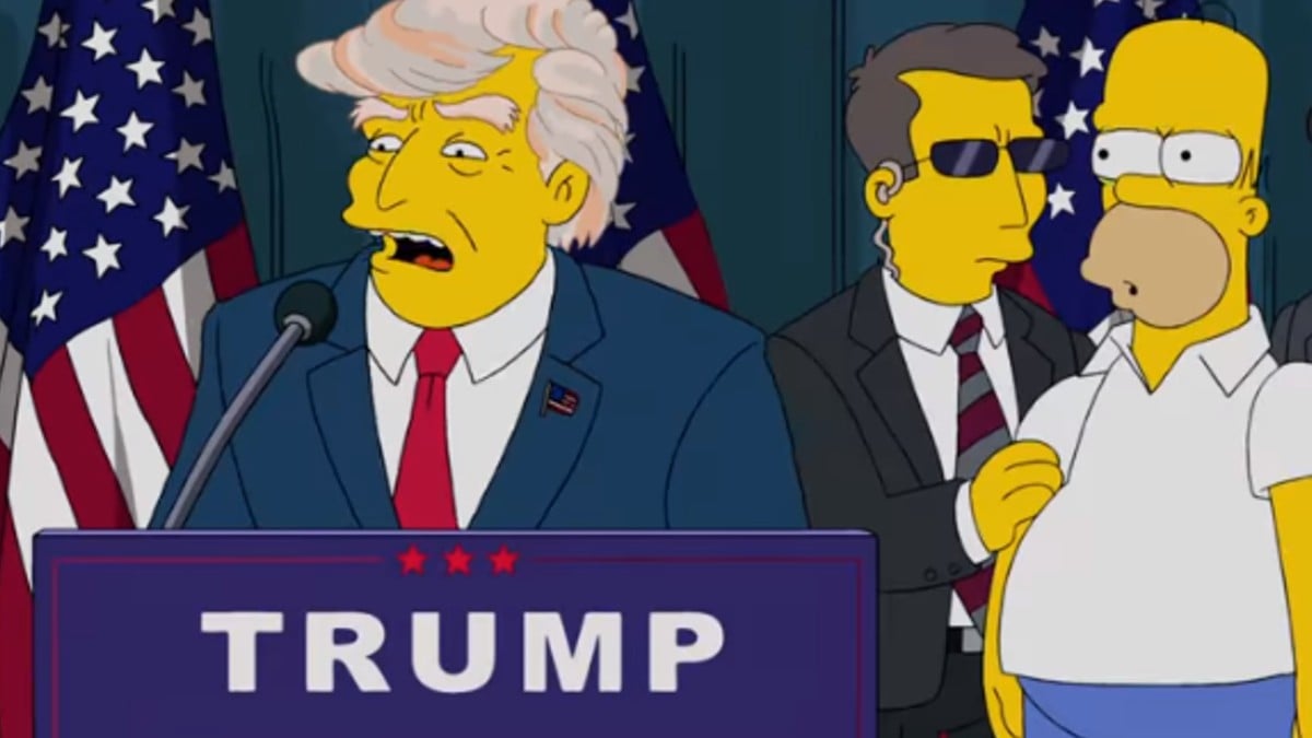 Animation Domination on Fox image of Trump and Homer Simpson
