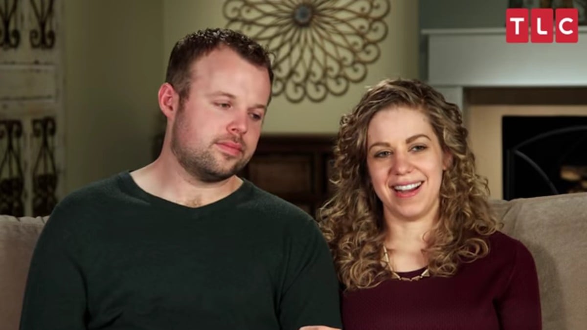 John-David Duggar and Abbie Grace Burnett in a Counting On confessional.