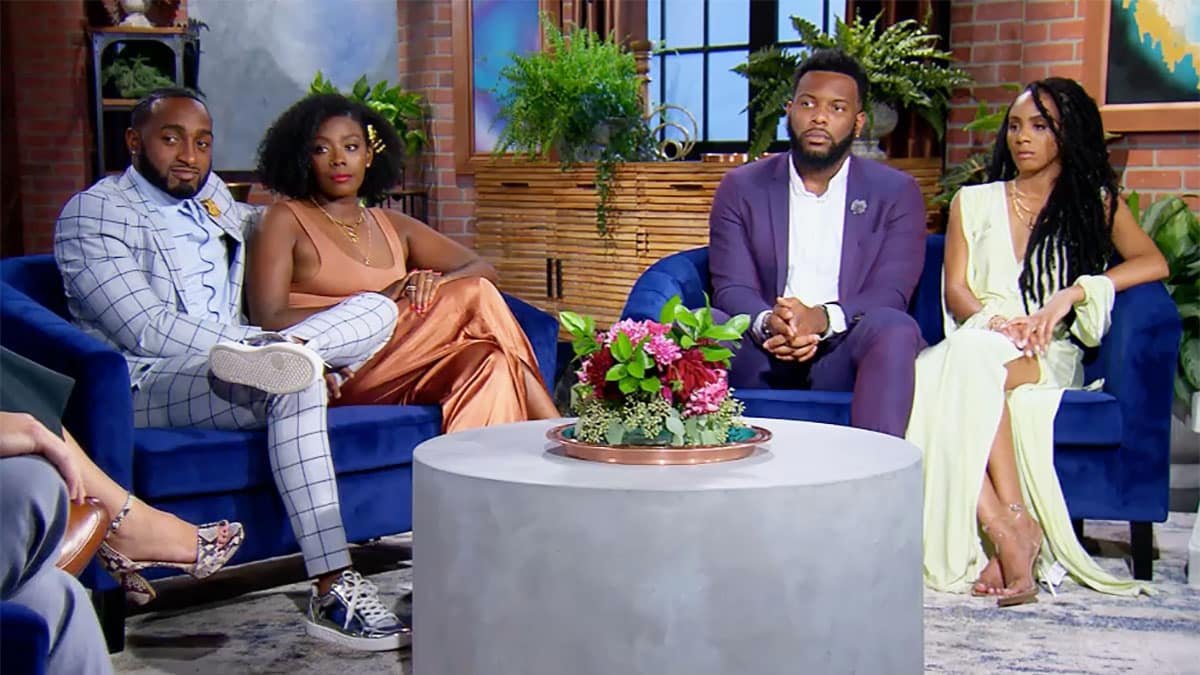 MAFS Season 11 couples Karen Miles and Woody and Amani on reunion stage