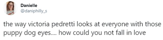 More praise for Pedretti's eyes on Twitter