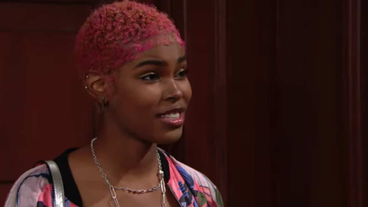 Diamond White as Paris on The Bold and the Beautiful.