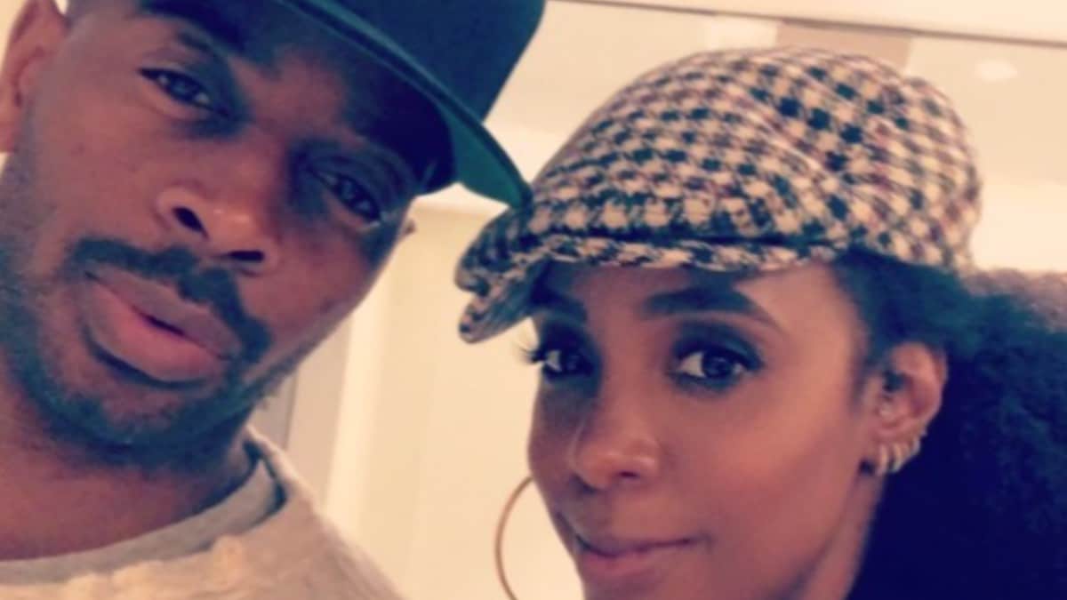 Tim Weatherspoon and Kelly Rowland pose on Instagram
